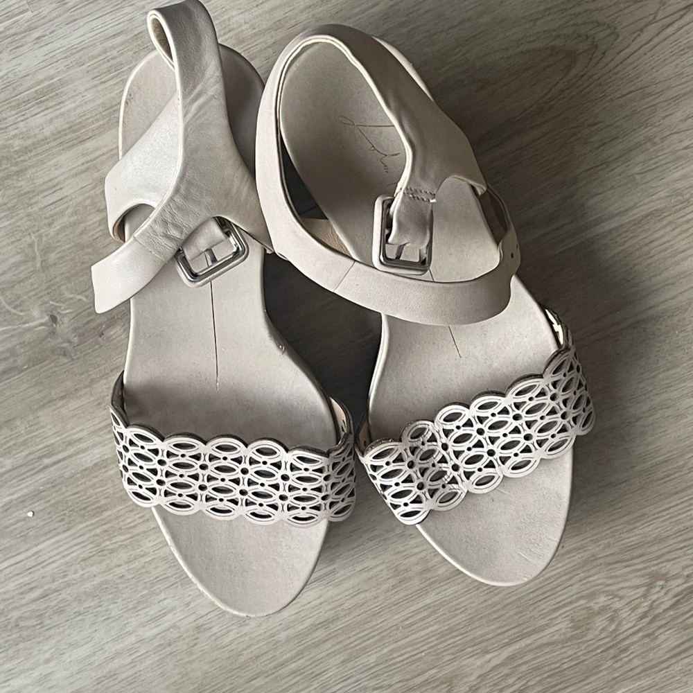 platform heels mirror palais style Lola Cruz platform sandals worn once